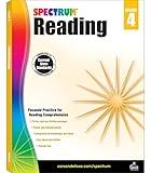 Spectrum Reading Comprehension Grade 4 Workbooks, Spectrum Grade 4 Nonfiction and Fiction Reading Comprehension, Summarizing Stories and Identifying Themes, and Critical Thinking Skills