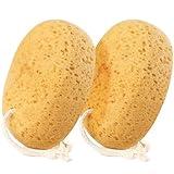 Azymi Bath Sponge, 2Pcs Large Shower Sponges for Women Men, Exfoliating Sponge Face Body Puff with Dense Foam for Gentle & Deep Cleansing, Ultra-Soft for Sensitive Dry Skin