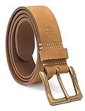 Timberland mens 38mm Icon Nubuck Boot Leather Belt, Beige Wheat, 46