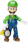 THE SUPER MARIO BROS. MOVIE - 5 Inch Action Figures Series 1 – Luigi Figure with Flashlight Accessory