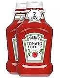 Concession Essentials Heinz Tomato Ketchup, 88 Ounces (Two 44 Oz Plastic Squeeze Bottles) (CE 44oz Ketchup 2 Pack)