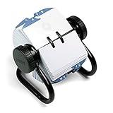 Rolodex® Open Metal Single Rotary File, 2 1/4" x 4", 500 Cards, Black