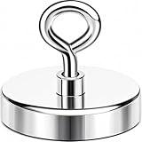 Magnet 2 Inches 350 Lbs Strong Magnets Fishing Nail Removal Tool Pickup Super Heavy Duty Security Large Tags Neodymium Big Remover Powerful Strongest Clothes Magnetic High Power (50mm)