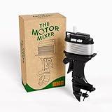 The Motor Mixer by HMC - Novelty Boat Motor Coffee Mixer Wind-Up Outboard Mini Boat Motor Stirrer Toy Beverage Works with Cups, Mugs, & Glasses - Unique Drink Mixing Gadget