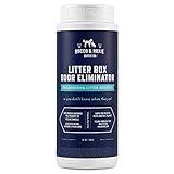 Rocco & Roxie Litter Box Odor Eliminator, Best Natural Urine Deodorizer for Cat Litter Boxes Cats Smell Control, Odor Absorber, Safe for Kitty, 12 oz