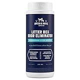 Rocco & Roxie Litter Box Odor Eliminator, Best Natural Urine Deodorizer for Cat Litter Boxes Cats Smell Control, Odor Absorber, Safe for Kitty, 12 oz