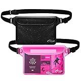 AiRunTech Waterproof Sling Shoulder Bag for Women Men, Amusement Theme Park Mexico Cancun Vacation Essentials Accessories Must Haves,Waterproof Pouch for Phone Passport Wallet Purse with Waist Strap