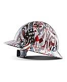 LANON Full Brim Hard Hat, OSHA Construction Work Approved, Premium Charcoal Gray Design, FRP Safety Helmet with 4 Point Adjustable Ratchet Suspension, Class C