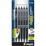 PILOT FriXion Synergy Clicker Erasable, Refillable & Retractable Gel Ink Pens, 0.5mm Extra Fine Point, Black Ink, 5-Pack