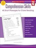 Comprehension Skills: Short Passages for Close Reading: Grade 6