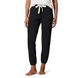 Amazon Essentials Women's Lightweight Lounge Terry Jogger Pajama Pant (Available in Plus Size), Black, XX-Large