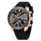 BY BENYAR Men Watches Chronograph Analog Quartz Movement Waterproof Watch for Men Business Work Sport Design Fashion Dress Men's Wrist Watches Elegant Gifts for Men Father's Day