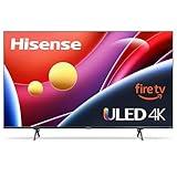 Hisense 65-Inch Class U6HF Series ULED 4K UHD Smart Fire TV (65U6HF, 2024) - QLED, Full Array Local Dimming , 600-Nit Dolby Vision, HDR 10+, HDMI 2.1, Game Mode Plus VRR, Alexa Compatibility, Black