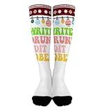 Funny Write Drunk Edit Sober Retros Socks for Men Half Calf Sock Colorful Fancy Crazy Design socks Unisex Novelty s for Girlfriends