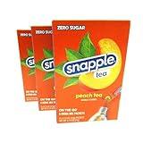 Snapple On The Go Sugar Free Diet Peach Tea Powdered Drink Mix 6 sticks per Box - Pack of 3 (3)