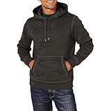 Amazon Essentials Men's Fleece Hoodie Sweatshirt (Available in Big & Tall), Charcoal Heather, Large