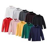 Prior Orders Placed by me Boys Girls Turtleneck Sweater Kids Winter Long Sleeve Soft Knit Sweater Casual Slim Fit Pullover Tops Girls red Sweater (White, 9-10 Years)