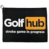 Golfhub Golf Towel - Golf Accessories for Men - Golf Gifts for Men - Printed Funny Golf Towel