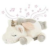PureBaby Sound Sleepers Portable Sound Machine & Star Projector - Plush Sleep Aid for Baby and Toddlers with Soothing Night Light Display, 10 Lullabies, White Noise, and Heartbeat Sounds (Unicorn)