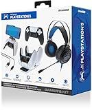 dreamGEAR Gamers Kit for PlayStation 5: Gaming Headset with 50mm Drivers, PS5 Controller Charger, Adjustable Phone Mount, USB-C Cable, Protective Cover and Caps