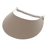 Otto Caps Fabric Foam Sun String Visor, Khaki