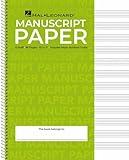 Standard Wirebound Manuscript Paper Green Cover | 12 Staves Per Page | Music Notation Guide for Composers, Students and Musicians | Hal Leonard Spiral-Bound Staff Paper