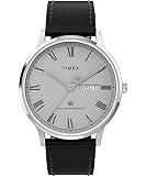 Timex Men's Waterbury Classic 40mm Watch - Black Strap Gray Dial Stainless Steel Case