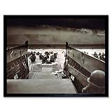 Wee Blue Coo War Military History D Day Landing Normandy Wwii Art Print Framed Poster Wall Decor 12x16 inch