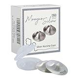 Moogco The Original Silver Nursing Cups - Nipple Shields for Nursing Newborn - Breastfeeding Essentials - Newborn Essentials Must Haves - Nipple Covers Breastfeeding - 925 Silver