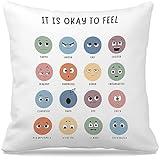 Nogrit Counseling Office Must Haves Throw Pillow Cover, Calming Corner, Mental Health Pillowcase Decor for Home Kids,Mental Health Counselor Gifts, Calming Corner Items Kids Pillow Covers 18x18