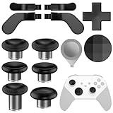 SHINHOME 13 in 1 Metal Thumbsticks for Xbox One Elite Series 2, Elite Series 2 Controller Accessories, Gaming Accessory Replacement Metal Mod 6 Swap Joysticks, Paddles, D-Pads, Tool, Without Bag