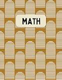 Math Grid Notebook 1/2" 210 pages: Gridded Math Notebook for elementary math or those who need a bit more space