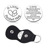 Christmas Stocking Stuffers for Teen Girls Pocket Hug Token Friend Gifts for Women off to College Thinking of You Gifts for Men Birthday Gifts for Men Going Away Long Distance Gift Keychain Christmas