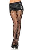 Leg Avenue Womens Dark Alternative Fishnet Tights Adult Sized Costumes, Celestial