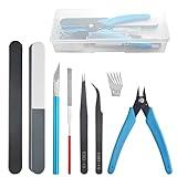 BXQINLENX Professional 8 PCS Gundam Car Model Tools Kit Modeler Basic Tools Craft Set Hobby Building Repairing and Fixing(A)