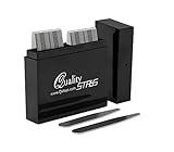 50 Collar Stays for Men's Dress Shirts - Metal Collar Stays for Men, 2 Sizes in a Divided Box (24-2.2 & 26-2.5 inch stays)