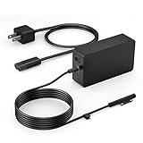 Surface Pro Charger 65W, Surface Laptop Charger for Microsoft Surface Pro 9/8/7+/7/6/5/4/3/X, Surface Laptop 5/4/3/2/1/Studio, Surface Book 2/1, Surface Go 3/2/1 with 8.8ft Power Cord