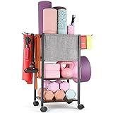 Yoga Mat Storage Rack Home Gym Equipment Workout Equipment Organizer Yoga Mat Holder for Dumbbell,Kettlebell and More Gym Accessories Gym Essentials Women Men Fitness Exercise Equipment Organization