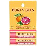 Burt's Bees Lip Balm - Pink Grapefruit, Lip Moisturizer With Responsibly Sourced Beeswax, Tint-Free, Natural Origin Conditioning Treatment, 2 Tubes, 0.15 oz.