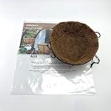 ZENVENTO Natural and synthetic fiber coco liners fitted for plant boxes, plant pots, and plant baskets, Round Fiber Planter Basket Liners for Hanging Basket Flowers/Vegetables