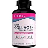 NeoCell Super Collagen With Vitamin C and Biotin, Skin, Hair and Nails Supplement, Includes Antioxidants, Tablet, 180 Count, 1 Bottle