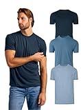 True Classic Mens T-Shirts - Short Sleeve Crew Neck Plain Novelty T Shirt for Men, Pack of 3, Variety, M