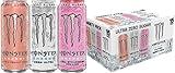 Monster Energy Ultra Variety Pack, Zero Ultra, Ultra Peachy Keen, Ultra Strawberry Dreams, Sugar Free Energy Drink, 16 Ounce (Pack of 15)