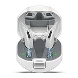 Lentorgi Rechargeable Hearing Aids for Seniors with Noise Cancelling, BTE Hearing Aids for People with Mild Moderate Severe Hearing Loss, Dual Microphone, Comfortable Fit - Gray