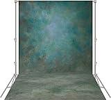 Haboke Abstract Professional Photography Backdrop for Portrait Photo Props Booth Background Photoshoot Studio with Polyester Fabric Roller Pocket on Top (8x10ft,Green)