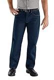 Red Kap mens Relaxed Fit jeans, Prewashed Indigo, 34W x 32L US