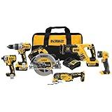 DEWALT 20V MAX Power Tool Combo Kit, 6-Tool Cordless Power Tool Set with 2 Batteries and Charger (DCK694P2)