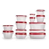 Rubbermaid TakeAlongs Food Storage Containers, Set of 26, Clear