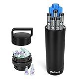 Insulin Cooler Travel Case TSA Approved, 60H 3-6 Pens Diabetes Care Medicine Travel Cooler, Refrigerated Medicine Case with Ice Packs, Medication Organizer for Diabetic Supplies Carrying (Black)