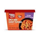 [Dongwon] Authentic Korean Rice Cake Topokki with Sweet and Spicy Kick | Popular Korean Street Food | Easy to Prepare | Perfect Balance of Sweetness and Spice in a Chewy Delight (1 Bowl)